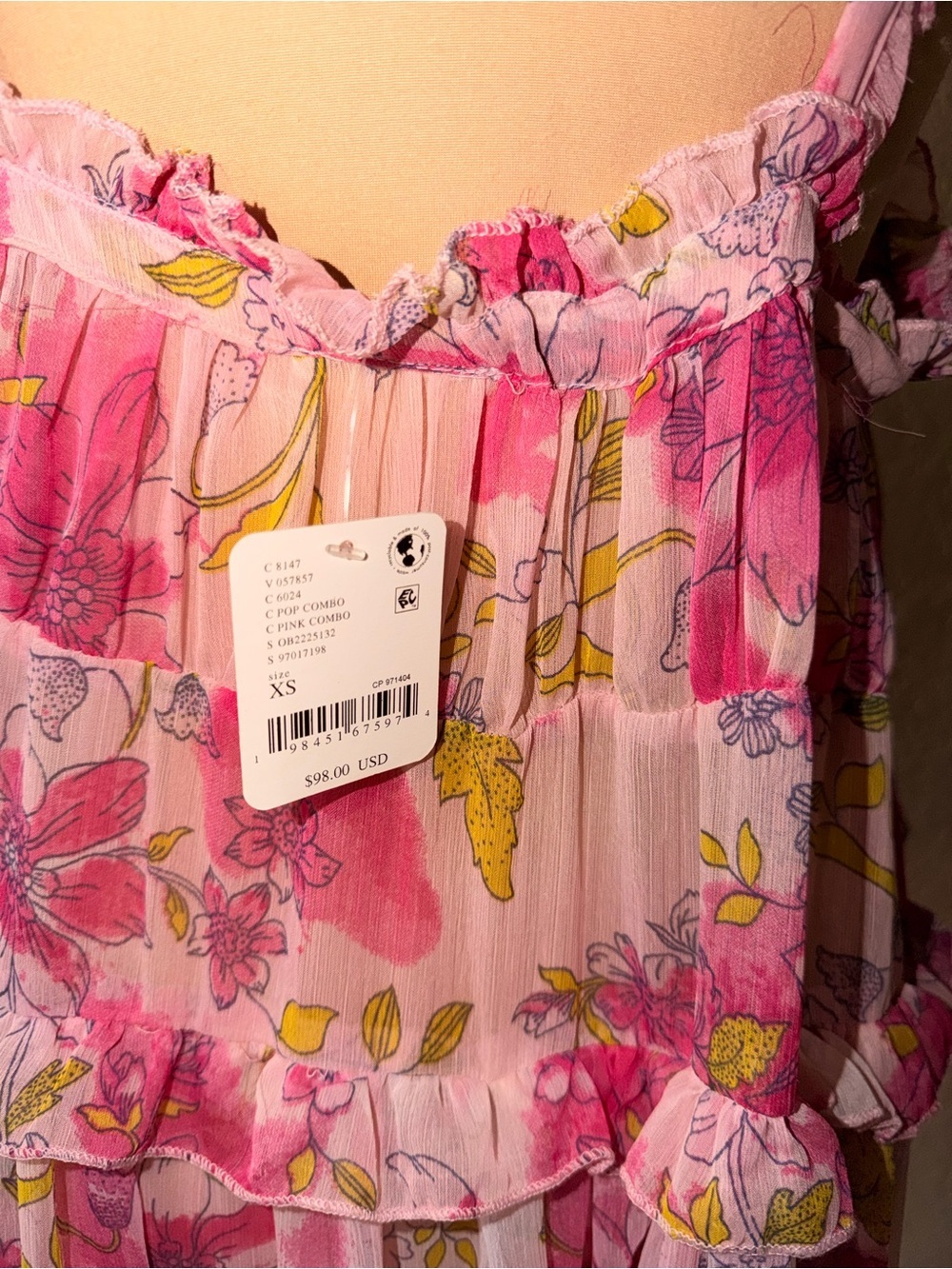 Intimately Fp Moon Phase Printed Midi Dress In Pop Combo - Picture 5 of 6